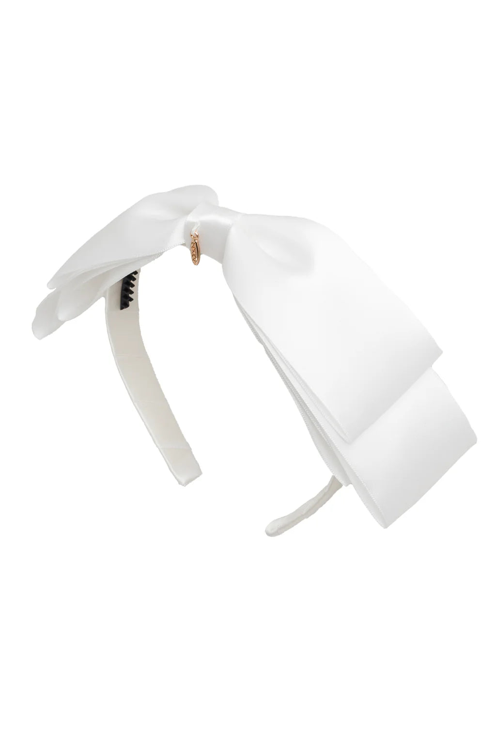 Heather Satin Headband - White