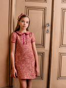 Fuchsia Tweed Dress