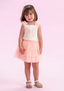 Off White With Orange Set