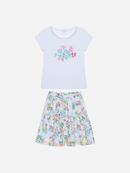 Cross Floral Print Set