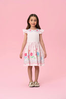 Light Pink & Flowers Dress