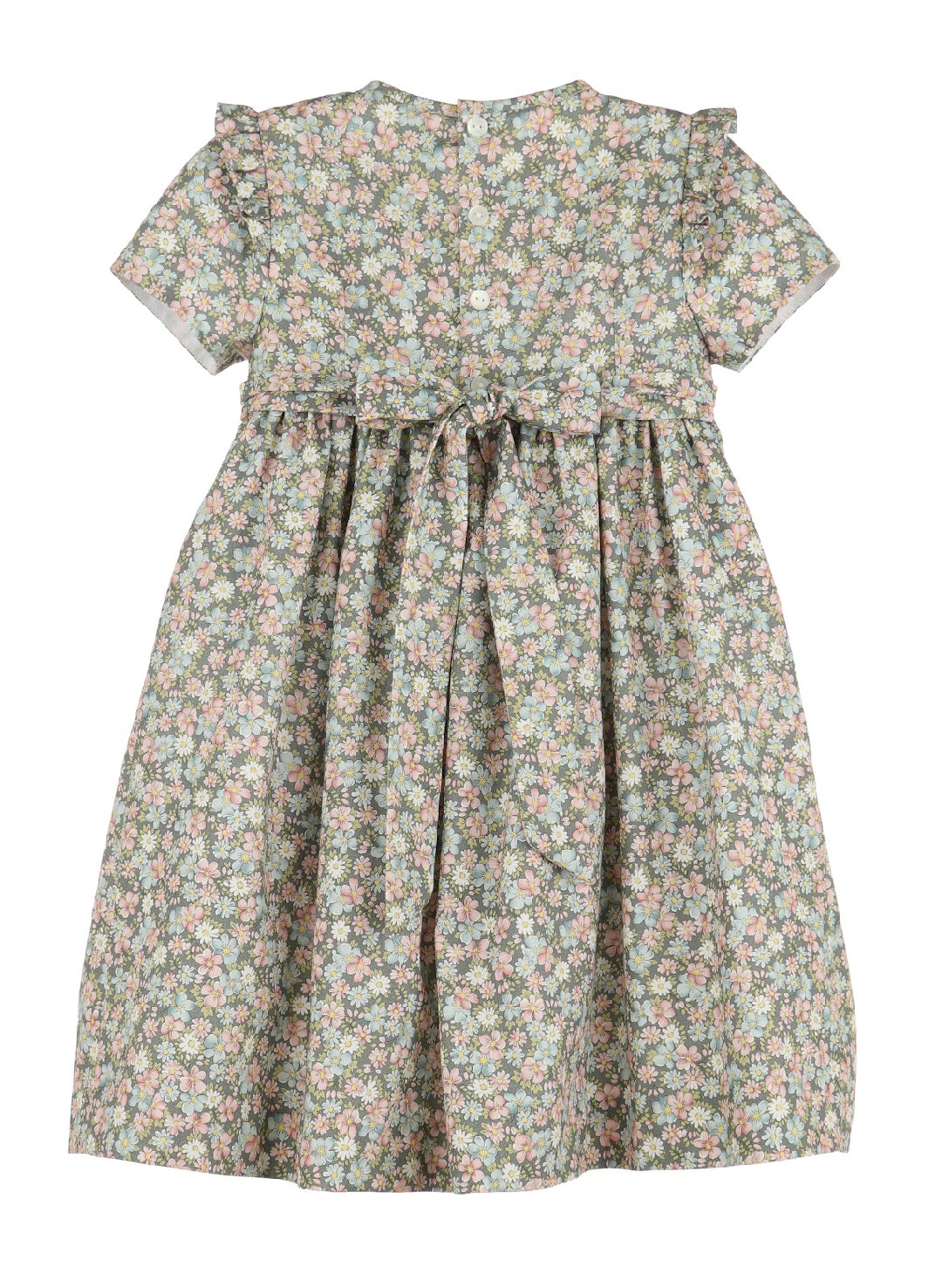 Forest Green Floral Dress