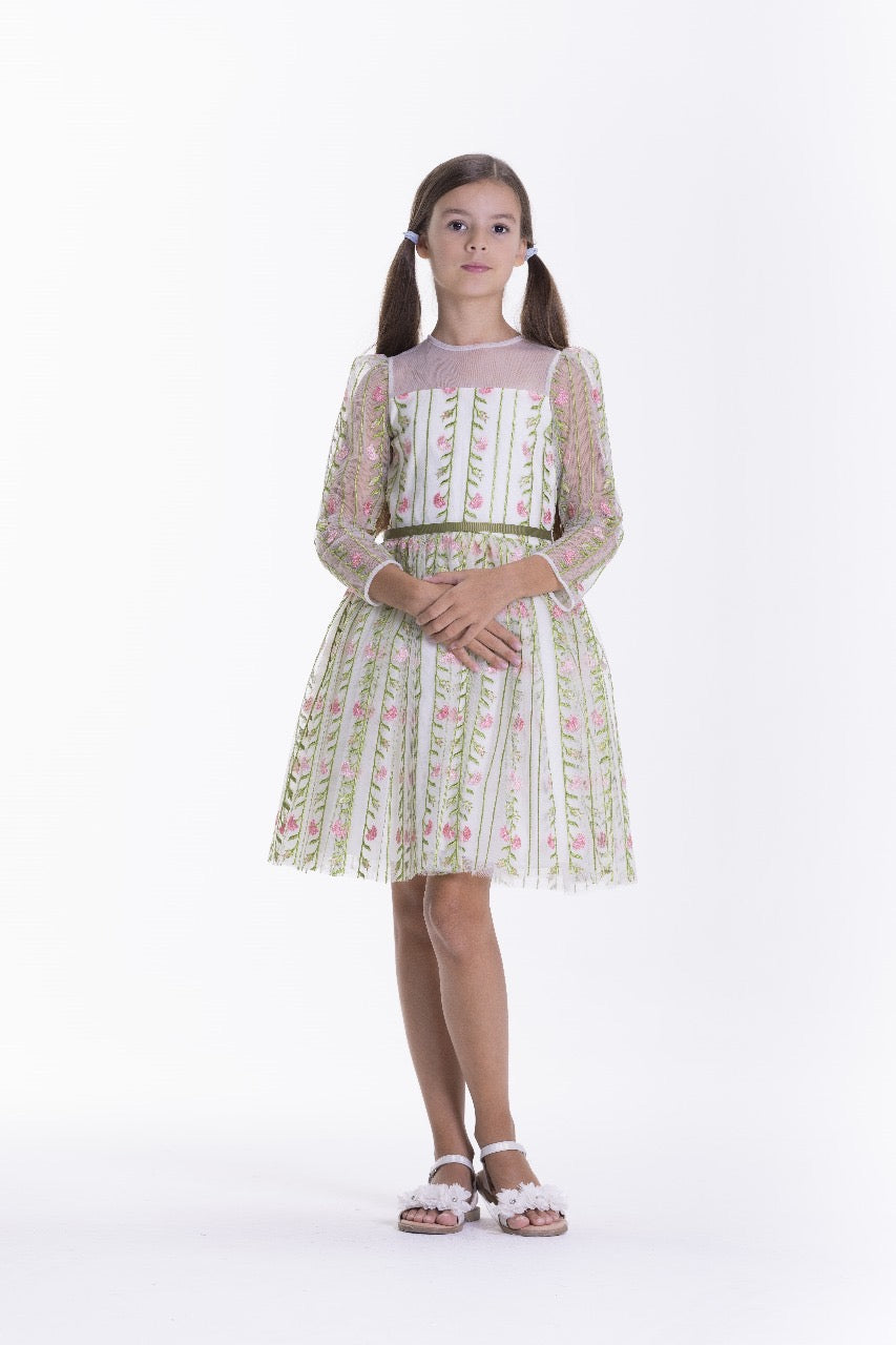Elegant With Flowers Dress