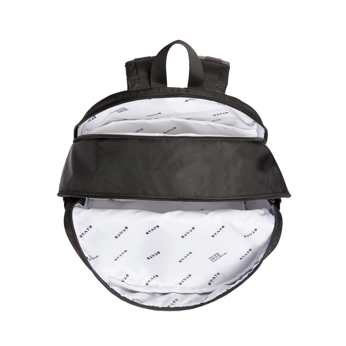 Nylon Reed Backpack Black