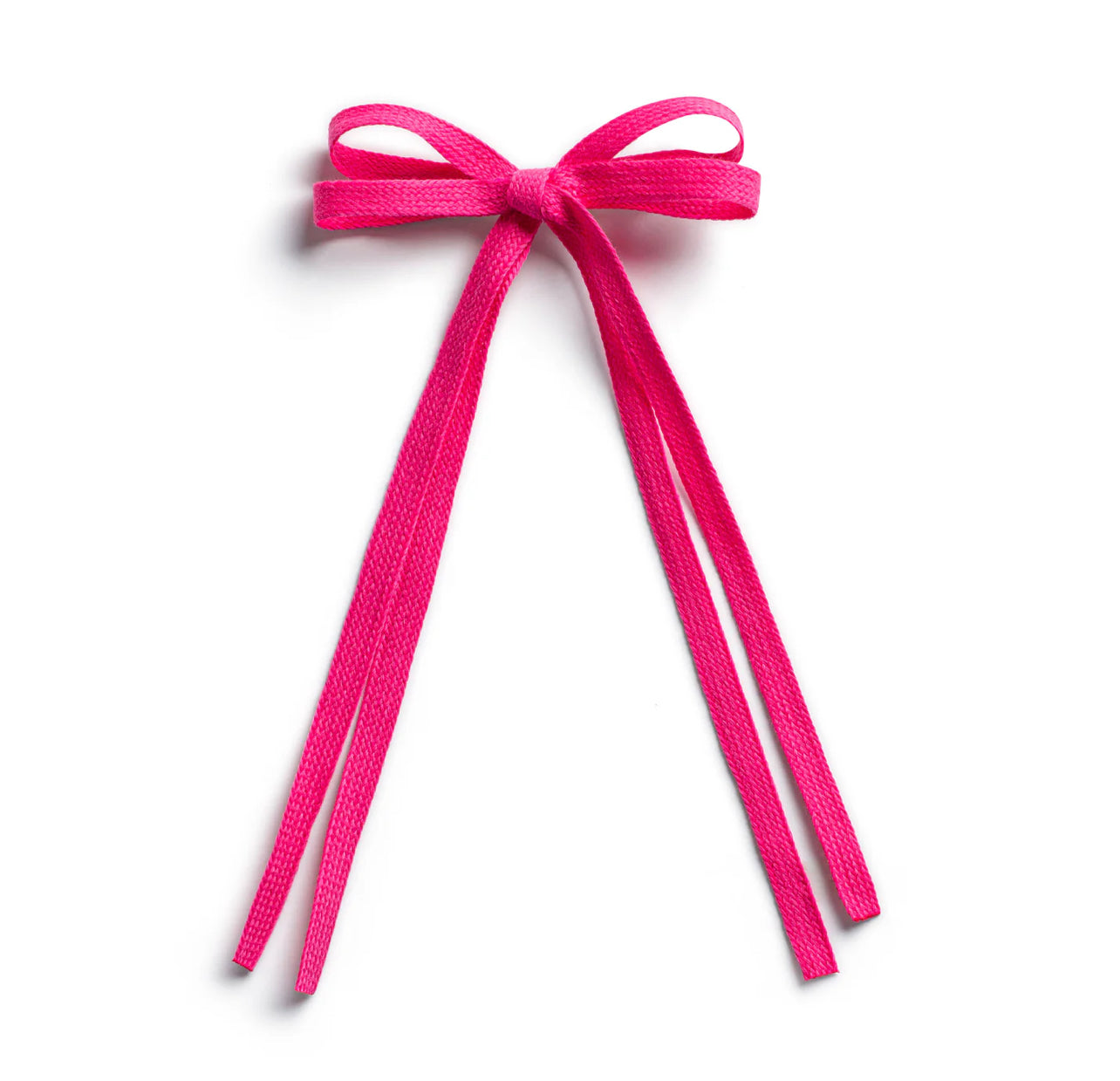 Hopscotch Twill Long Tail Clip - Fuchsia
