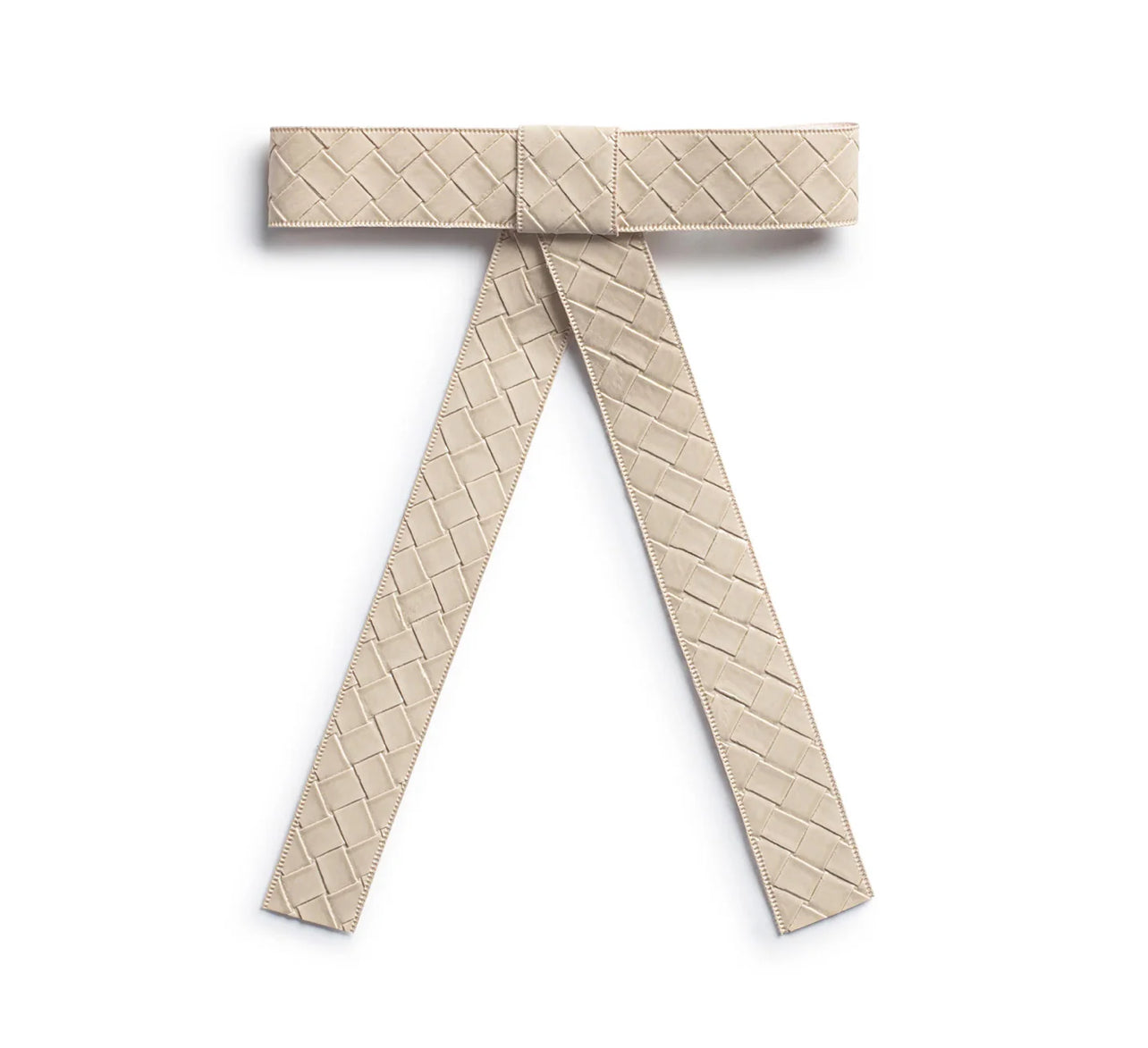 Poppy Braided Woven Patent Clip - Sand