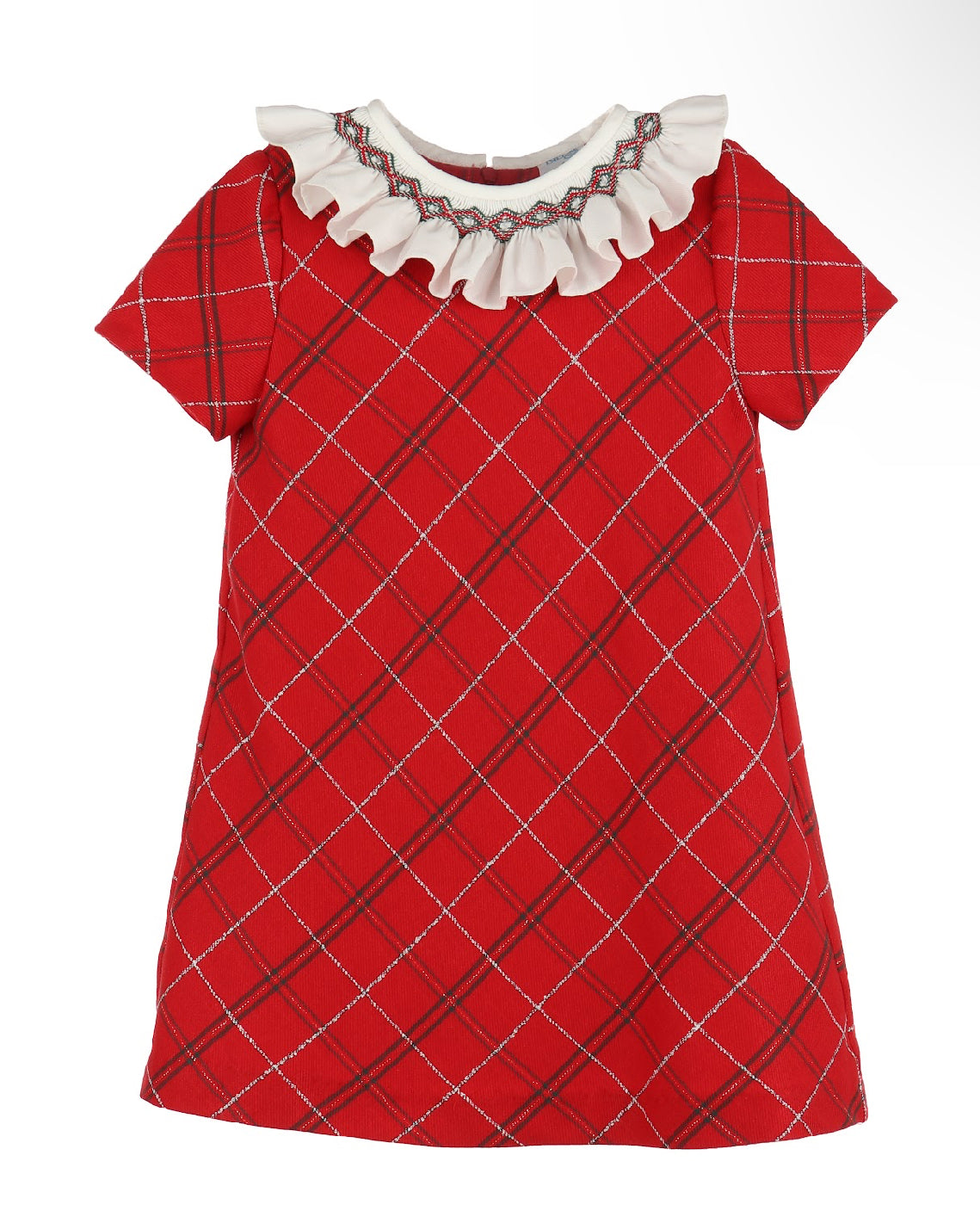 Tartan Plaid Smock Red Dress