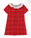 Tartan Plaid Smock Red Dress