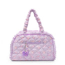 Floral Quilted Medium Duffle Bag