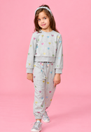 Noor Crystal Hearts Sweatshirt Set