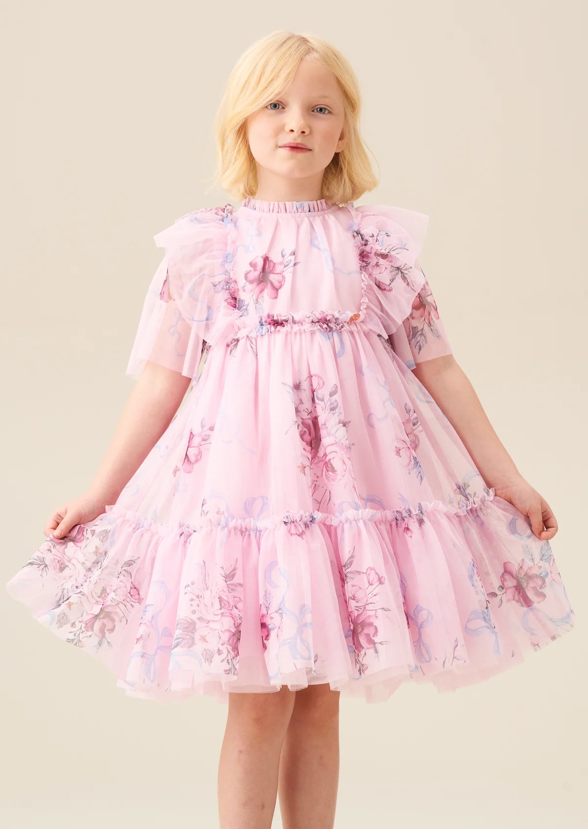 Rosa Pink Mesh Dress