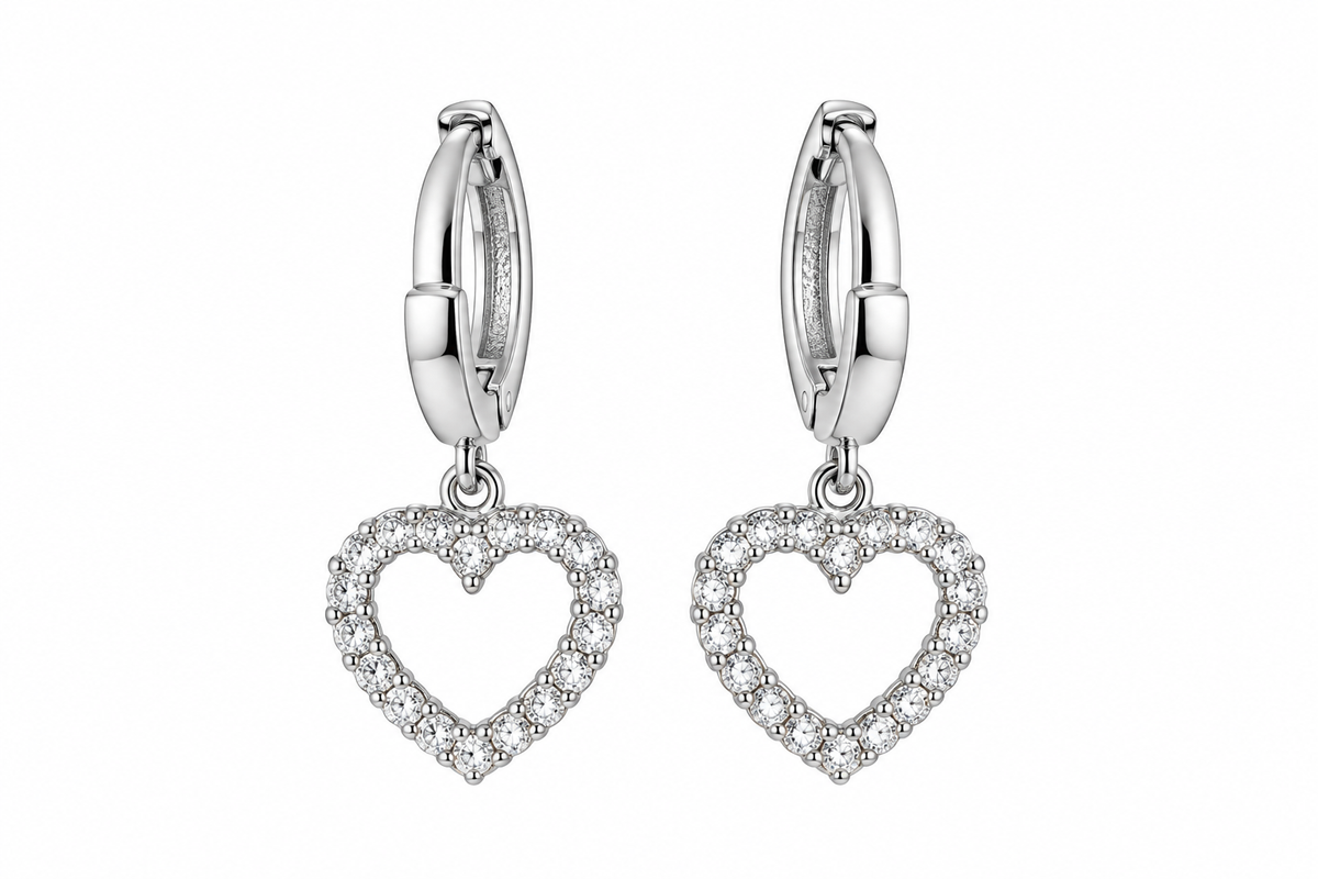 Silver Hearts Earrings