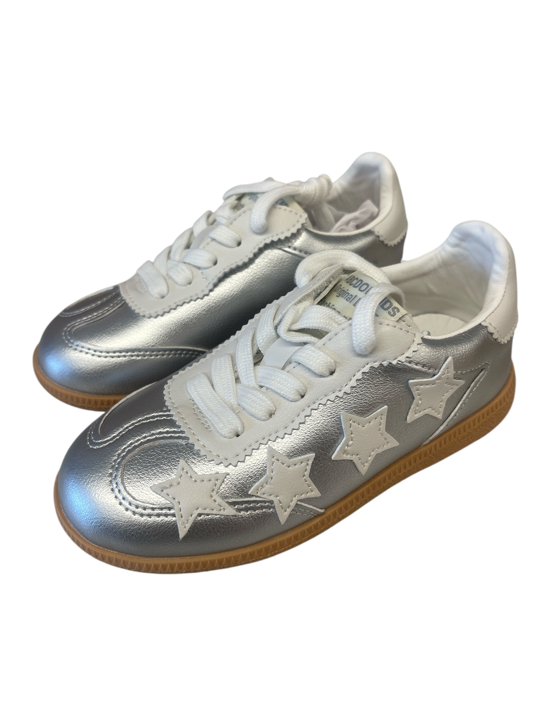 Silver With Stars Sneakers