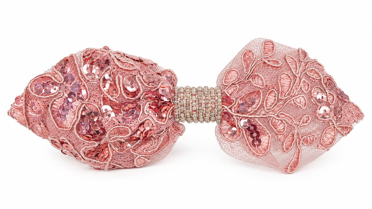 Ballroom Sequin Bow - Pink