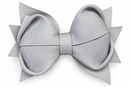 Grey Grosgrain Bow