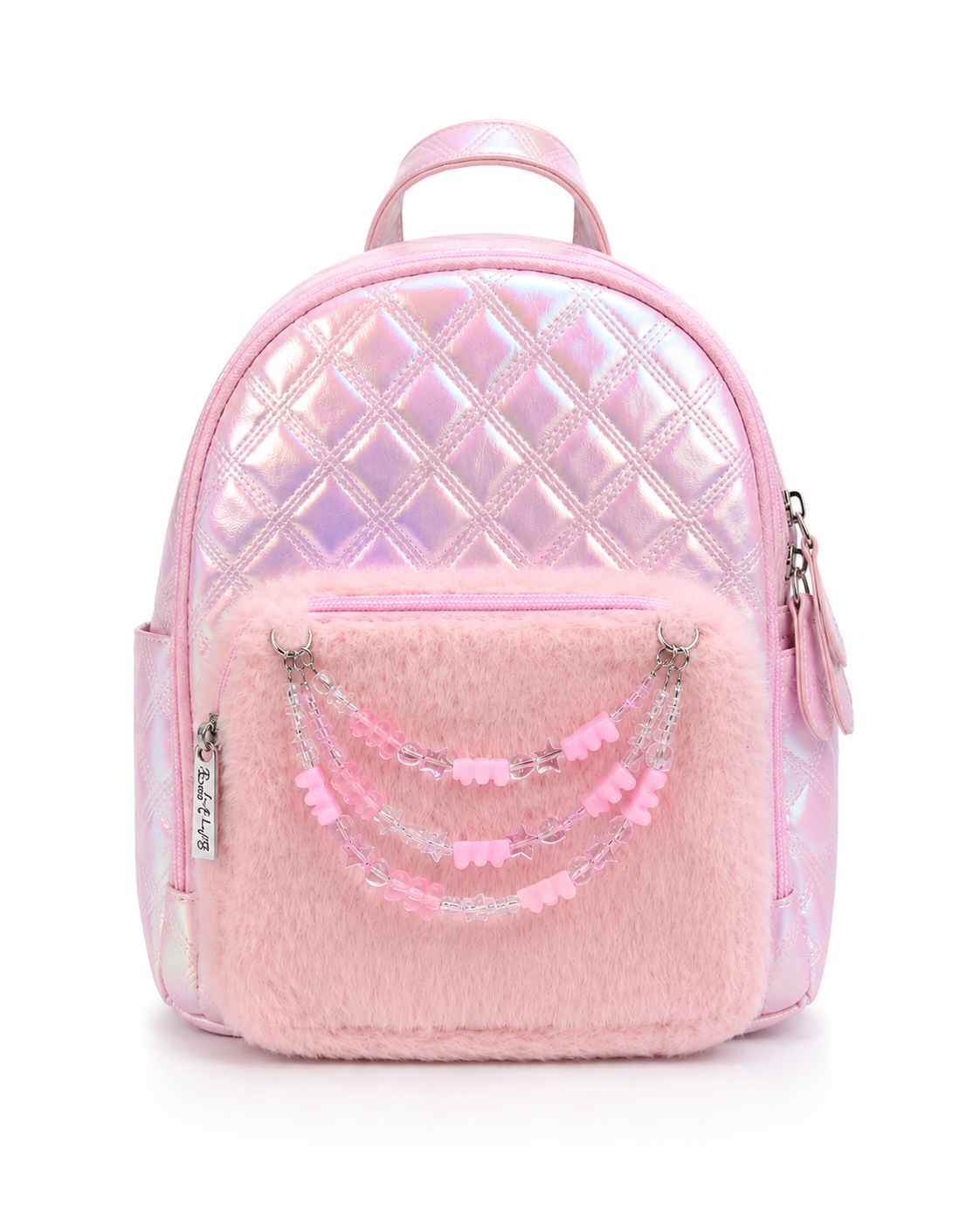 Plush With Charms Mini Backpack