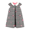 Checked with Grey Hearts Dress