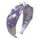 Satin Silk Bow Headband - Lilac