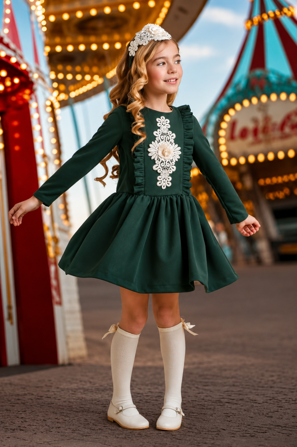 Veneto Green Dress