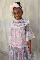 Katy Roses Print Tulle Dress