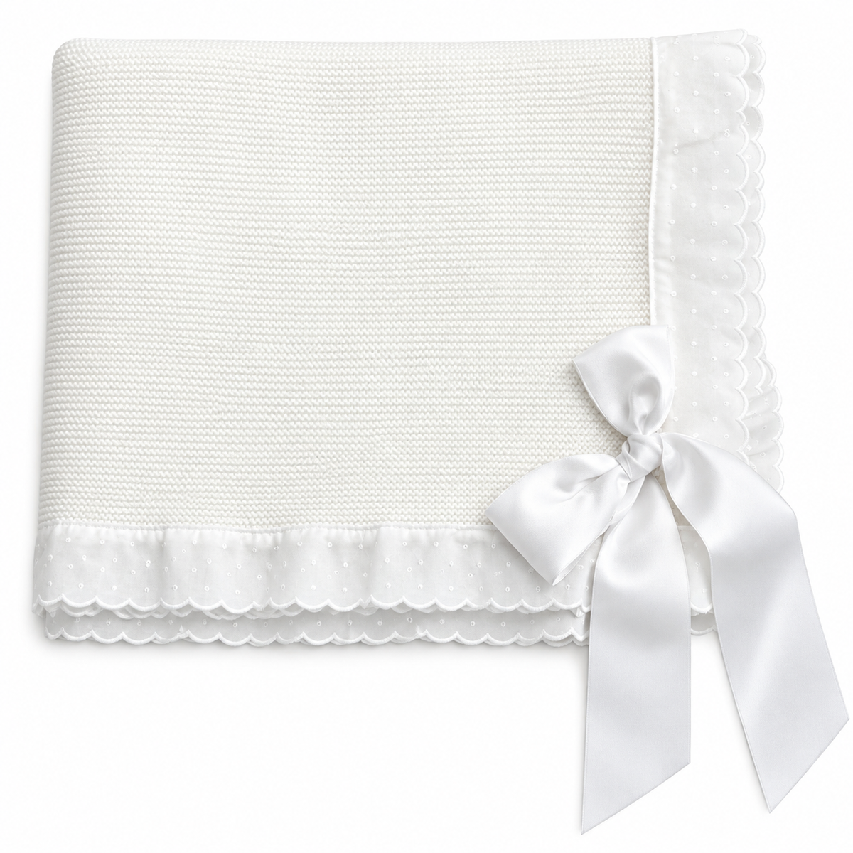 White Knitted Blanket