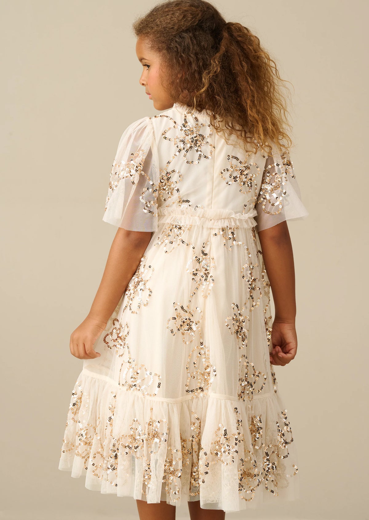 Delta Sequin Flower Dress