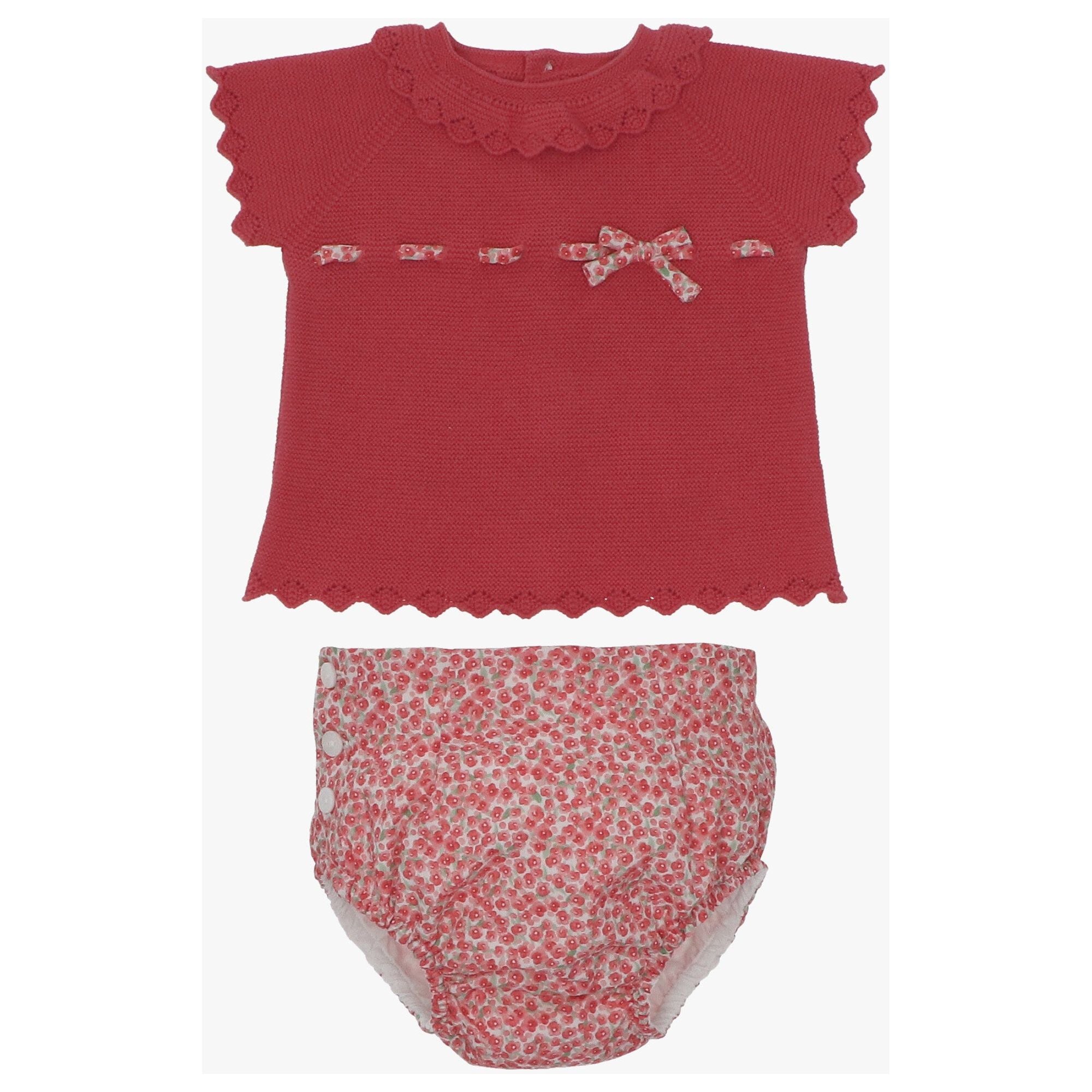 Red Ditsy Set