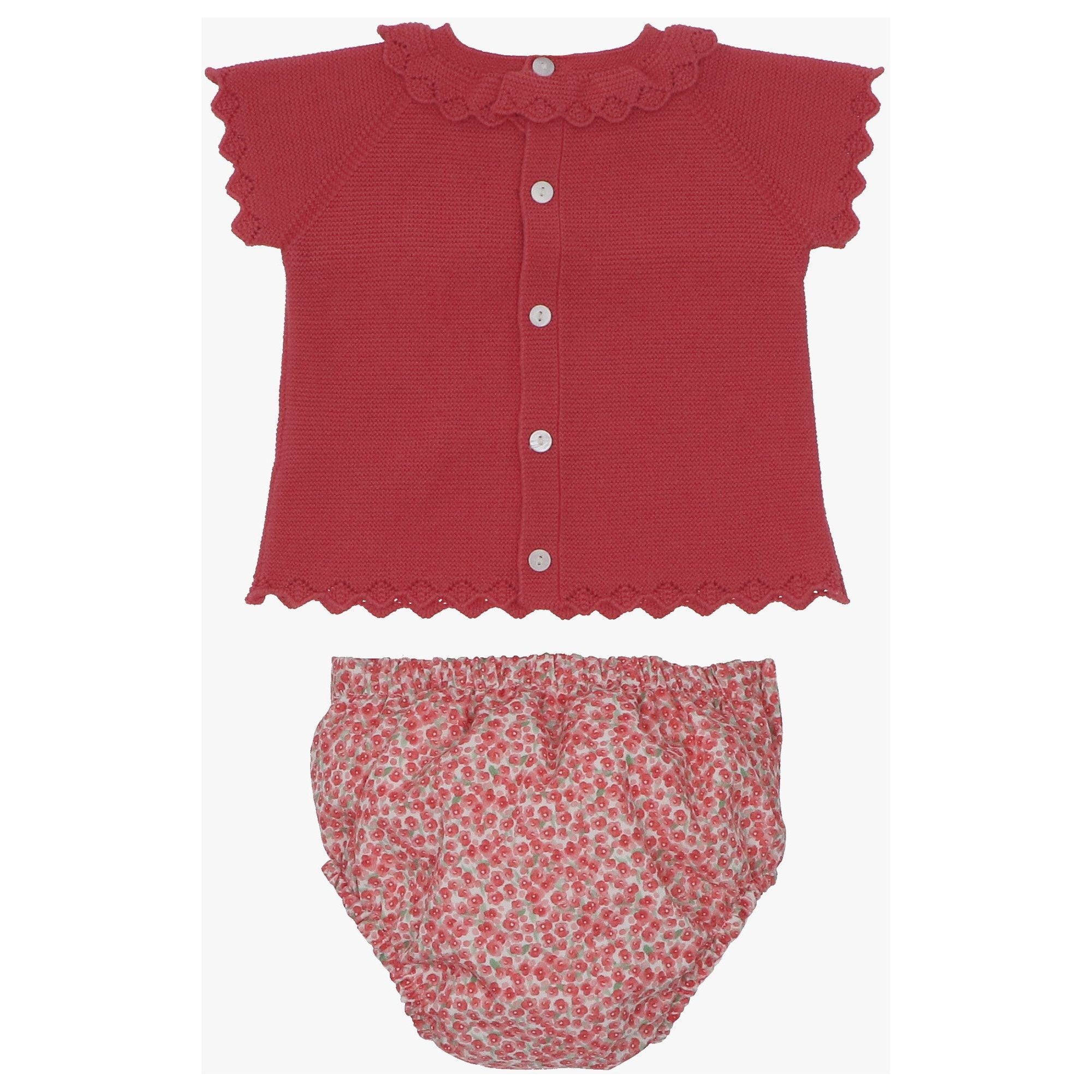 Red Ditsy Set