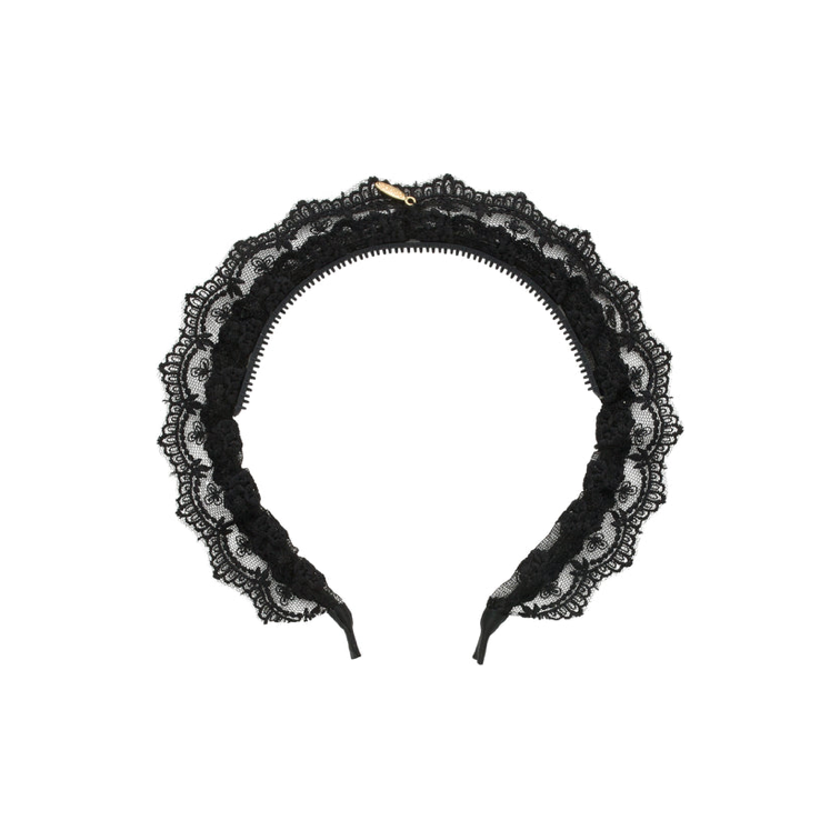 Lace Crown Headband - Black