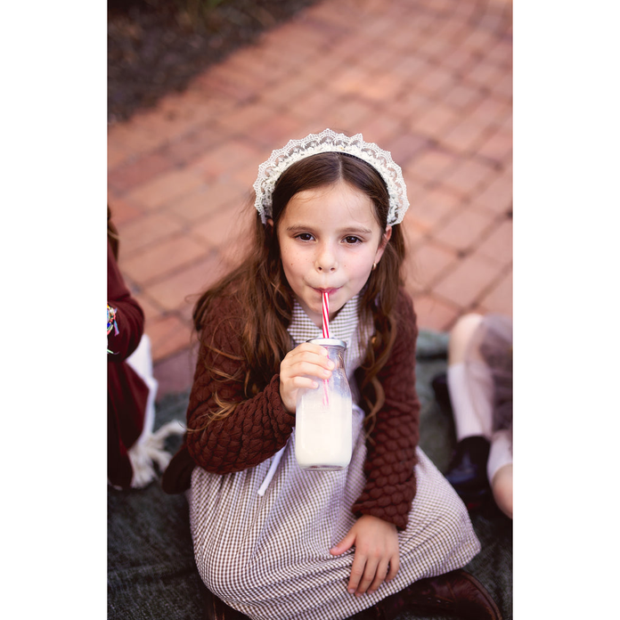 Sequins Blossoms Headband - White