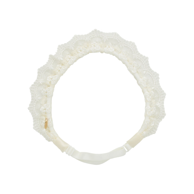 Lace Crown Wrap - Ivory