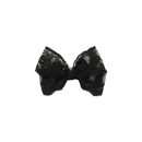 Lace Bow Clip - Black