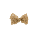 Lace Bow Clip - Gold