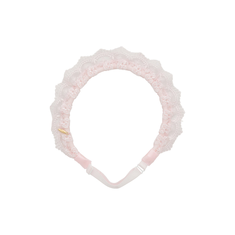 Lace Crown Wrap - Pink