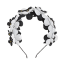 Floral Crown - White/ Black