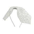 Ballroom Tapered Headband - White Brocade