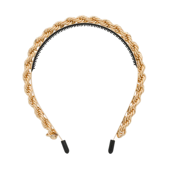 Nautical Rope Headband - Gold