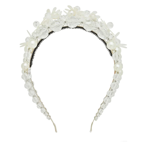 Buds & Blooms Headband - Crystal Clear