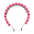 Uneven Marble Headband -  Pink