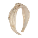 Shimmer 3D Hearts Headband - Gold