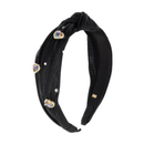 Shimmer 3D Hearts Headband - Black