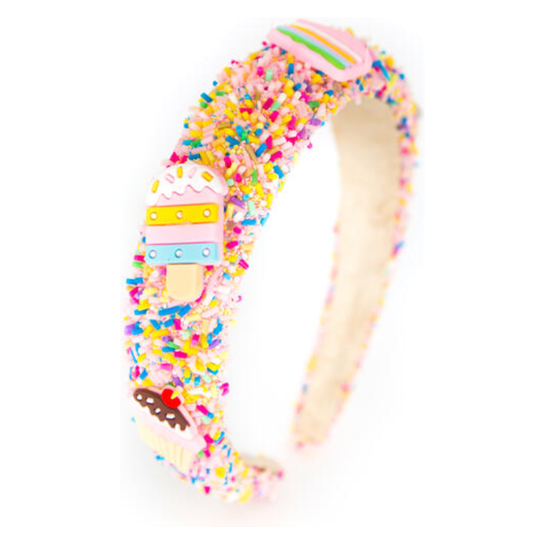 Sprinkle Padded Charm Headband - Multi Pink