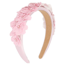 Multi Flower Crystallized Headband - Pink
