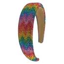 Fully Crystalized Aztech Headband - Rainbow