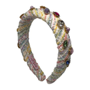 Crystallized Tweed Headband - Rainbow