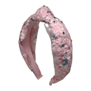 Flower Lace Knot Headband - Light Pink