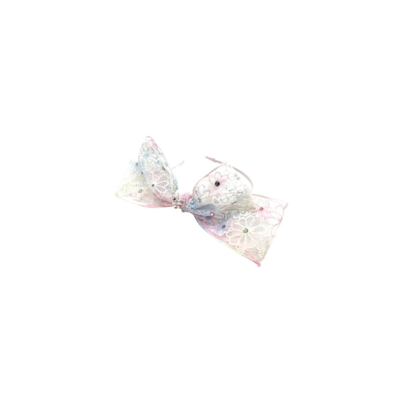 Double Lace Thin Headband - Pastel
