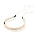 Olivia Tulle and Velvet Tie Back Headband - Cream