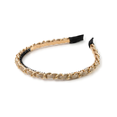 Coco Gold Chain Headband - Oatmeal