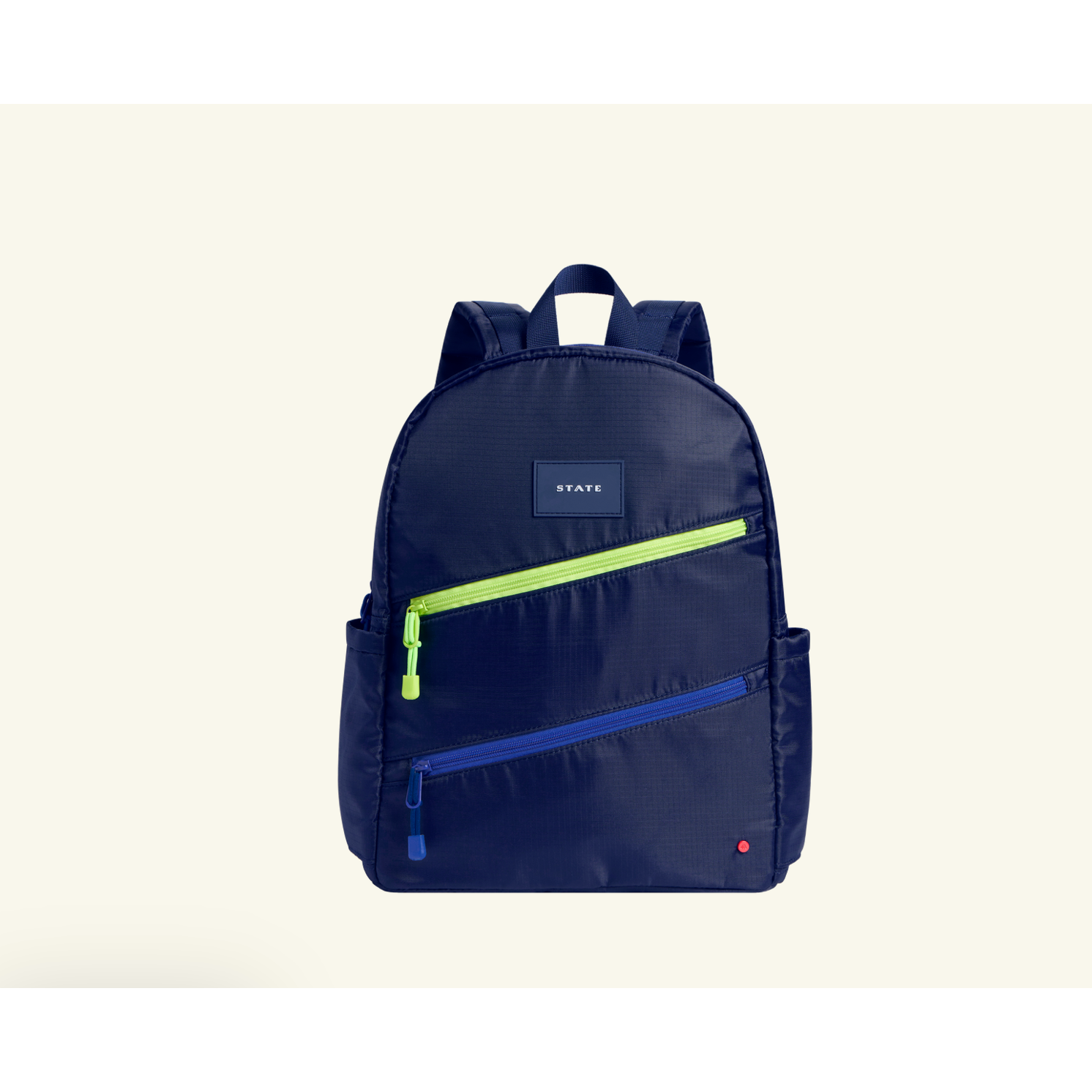 Double Pocket Backpack Diagonal Zippers